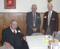 Click to Enlarge - Charter members: Peveril Peak, Lloyd Davis, and Rod Rice (L-R)