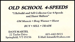 Old School 4-Speeds